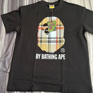 Bape Black T-Shirt with Graphic Design